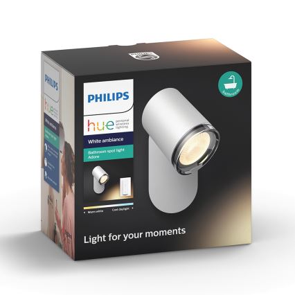 Philips - LED Stmívatelné koupelnové svítidlo Hue ADORE 1xGU10/5,5W IP44