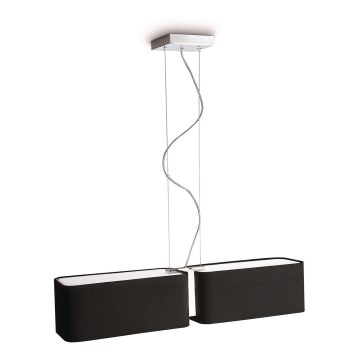 Philips 36336/30/16 - Lustr závěsný INSTYLE CLEMENT 2xE27/23W/230V černá Philips 36336/30/16 - Lustr závěsný INSTYLE CLEMENT 2xE27/23W/230V černá
