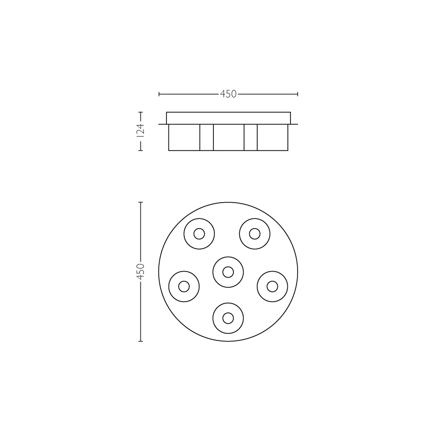 Philips 36446/11/P1 - LED stropní svítidlo INSTYLE BYZANTIN 6xLED/5W/230V