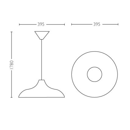 Philips 36532/30/E7 - Stropní závěsné světlo MYLIVING SURREY E27/60W/230V