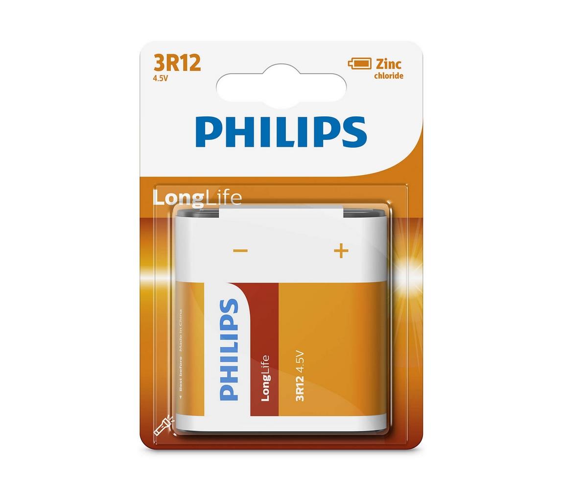 Philips Philips 3R12L1B/10 - Zinkochloridová baterie 3R12 LONGLIFE 4,5V 950mAh 