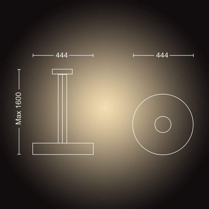 Philips - LED Stmívatelný lustr na lanku Hue FAIR LED/33,5W/230V + dálkové ovládání