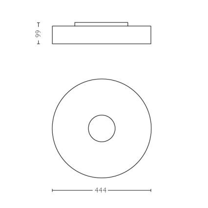 Philips 40340/30/P7 - LED Stropní svítidlo FAIR HUE LED/39W/230V