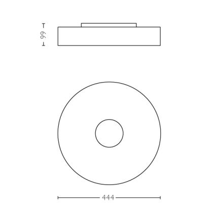 Philips 40340/31/P7 - LED Stropní svítidlo FAIR HUE LED/39W/230V