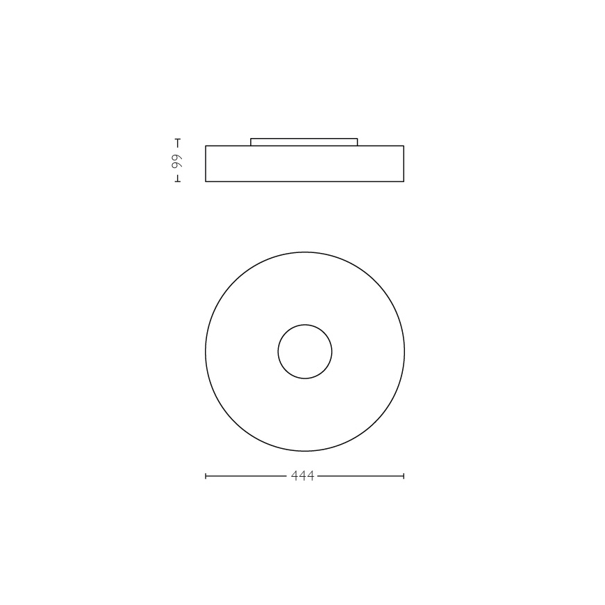 Philips 40340/31/P7 - LED Stropní svítidlo FAIR HUE LED/39W/230V