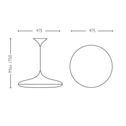 Philips 40761/31/P7 - LED Závěsné svítidlo HUE ALLY LED/39W/230V