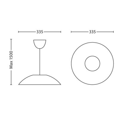 Philips 40893/67/16 - LED Lustr na lanku  MYLIVING LARGO 1xLED/4,5W/230V