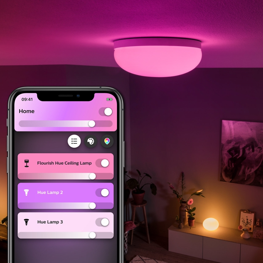 Philips 40905/31/P9 - LED Stropní svítidlo HUE FLOURISH LED/32W/230V