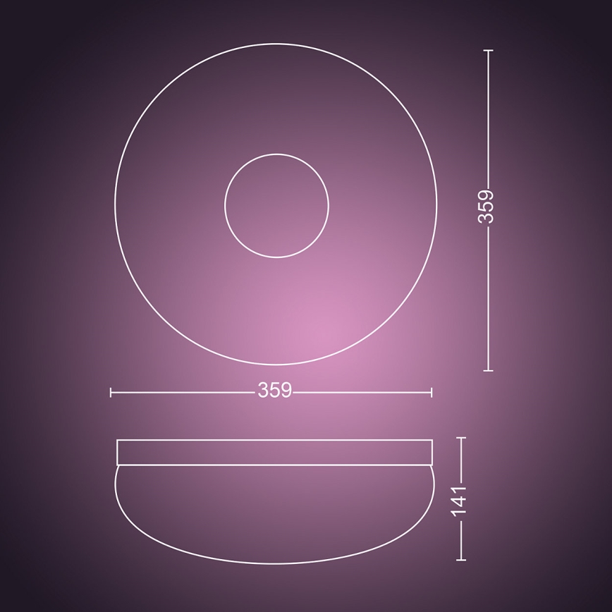 Philips 40905/31/P9 - LED Stropní svítidlo HUE FLOURISH LED/32W/230V