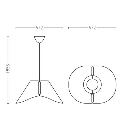 Philips - Stropní závěsné svítidlo E27/60W/230V