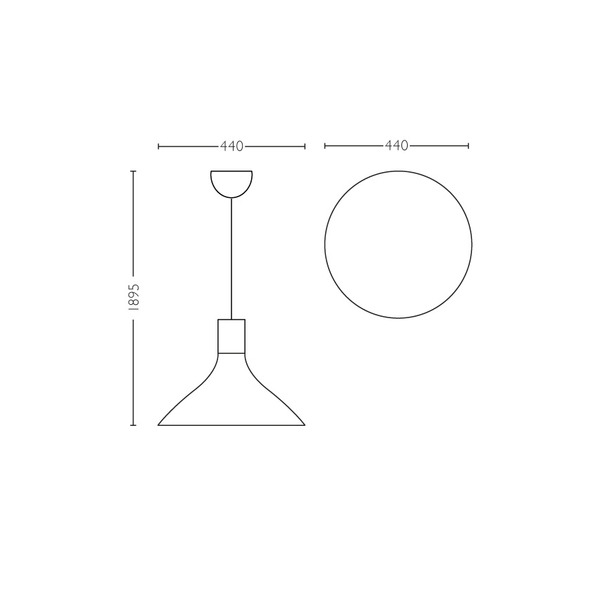 Philips 40954/31/PN - Stropní závěsné svítidlo MYLIVING TUNNEL E27/60W/230V