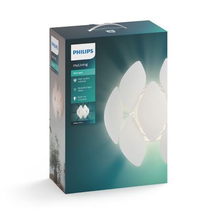 Philips 40963/31/PN - Nástěnné svítidlo MYLIVING CHIFFON 1xE27/60W/230V