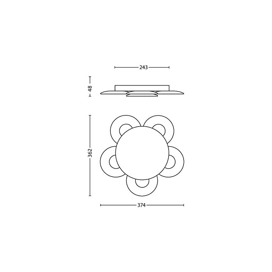 Philips 40970/48/16 - LED Stmívatelné stropní svítidlo VAGA LED/15W/230V
