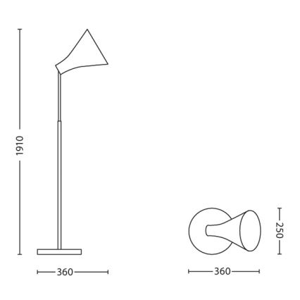 Philips - Stojací lampa 1xE27/23W/230V