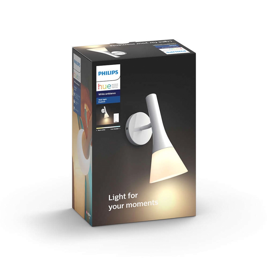 Philips 43002/31/P7 - LED Stmívatelné nástěnné svítidlo HUE EXPLORE 1xE14/6W/230V