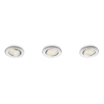 Philips 45090/48/16 - SADA 3x LED podhledové svítidlo ALBIREO 3xLED/4W/230V Philips 45090/48/16 - SADA 3x LED podhledové svítidlo ALBIREO 3xLED/4W/230V