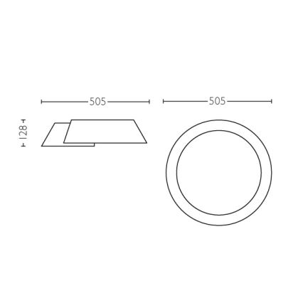 Philips 49020/31/P1 - LED stropní svítidlo INSTYLE NONAGON 1xLED/10W/230V