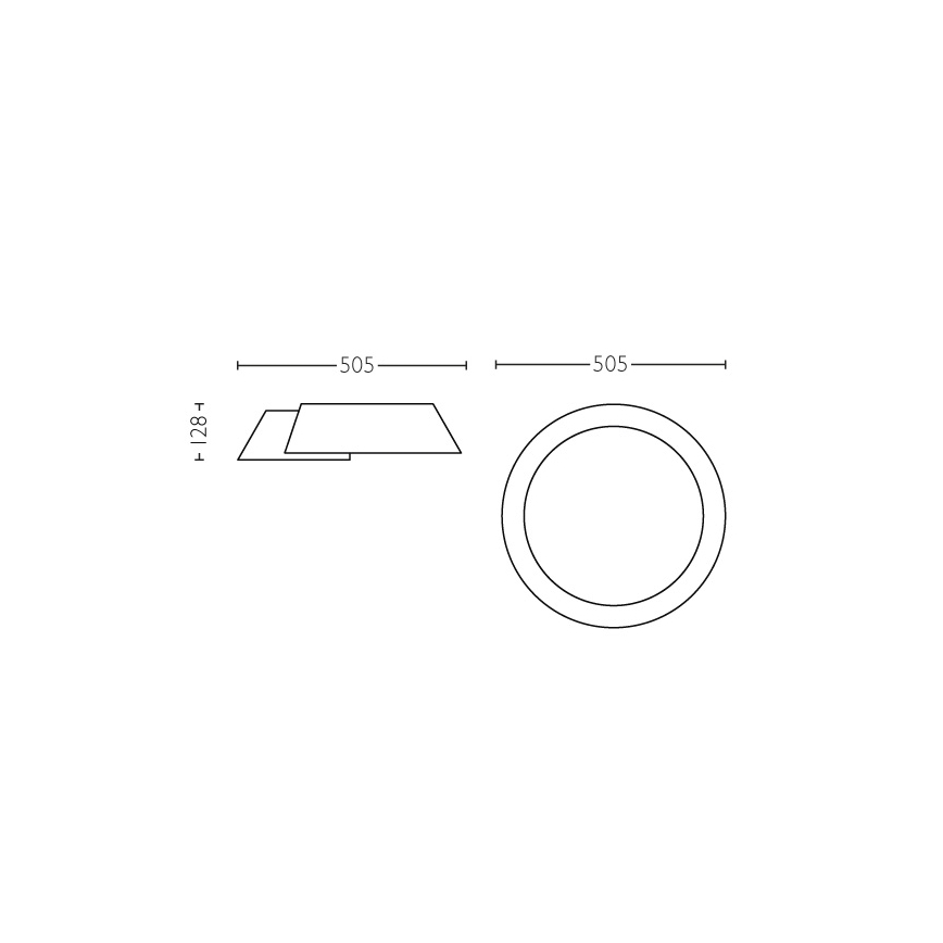 Philips 49020/31/P1 - LED stropní svítidlo INSTYLE NONAGON 1xLED/10W/230V