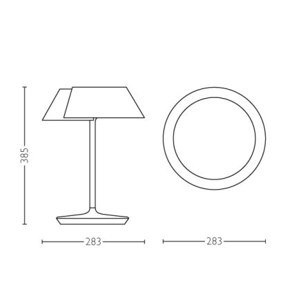 Philips 49023/31/P1 - LED Stmívatelná stolní lampa INSTYLE NONAGON 1xLED/7W/230V