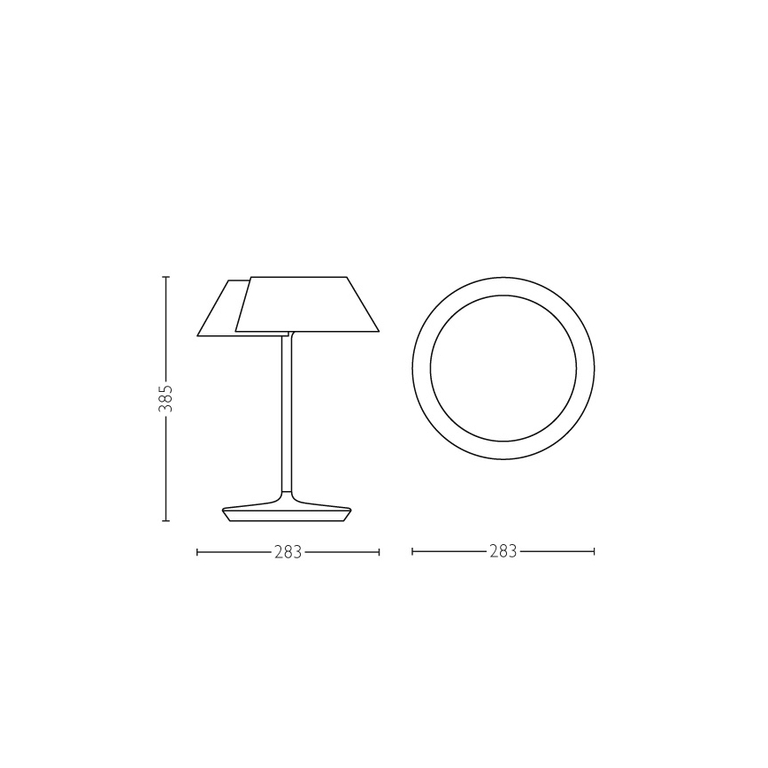 Philips 49023/31/P1 - LED stolní lampa INSTYLE NONAGON 1xLED/7W/230V stmívatelná