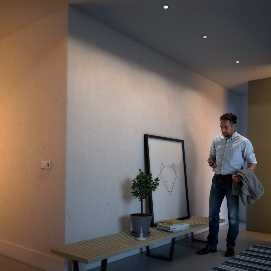 Philips 50113/87/P0 - SADA 3x LED Stmívatelné podhledové svítidlo CASEMENT LED/4,5W/230V