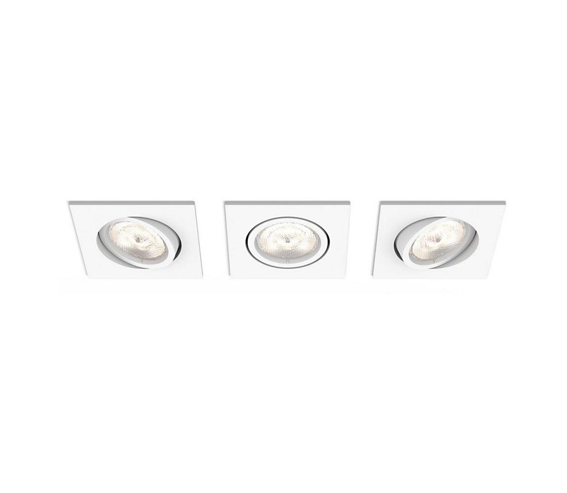 Philips Philips 50123/31/P0 - SADA 3x LED Stmívatelné podhledové svítidlo LED/4,5W/230V P3557