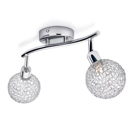 Philips 50155/11/PN - Bodové svítidlo MYLIVING NET 2xG9/28W/230V