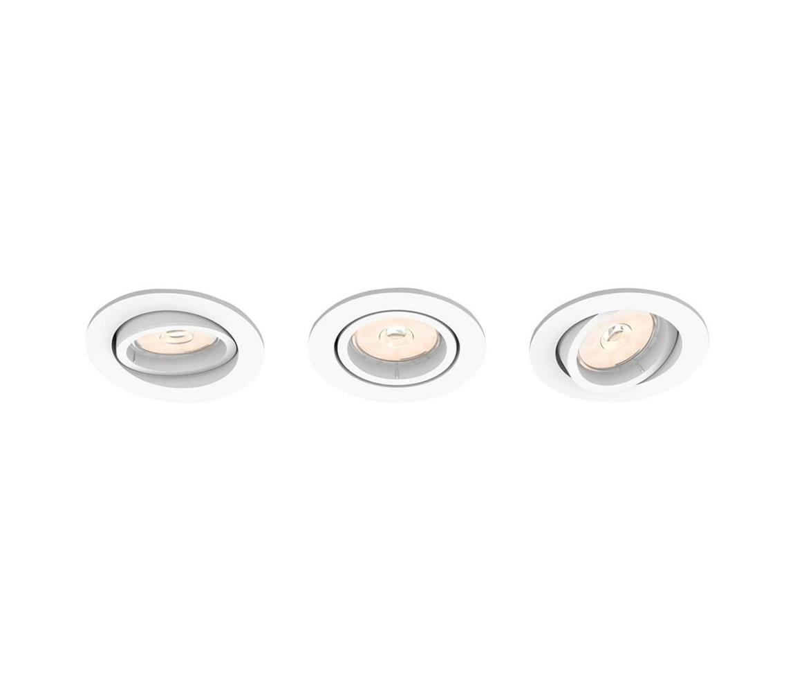 Philips Philips 50183/31/P0 - SADA 3x LED Podhledové svítidlo GYROID 1xGU10/4,6W/230V P4999