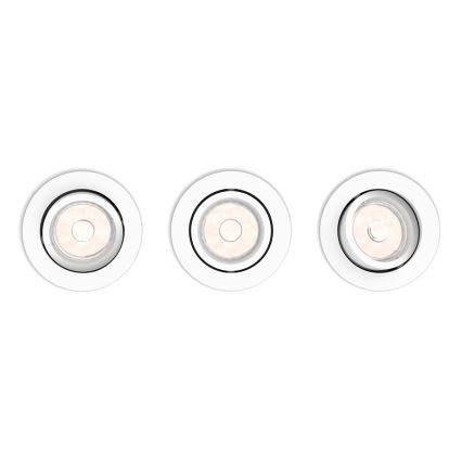 Philips 50183/31/PN - SADA 3x Podhledové svítidlo MYLIVING ENNEPER 3xGU10/5,5W/230V bílá
