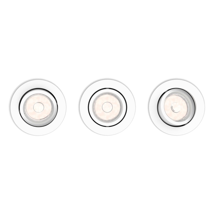Philips 50183/31/PN - SADA 3x Podhledové svítidlo MYLIVING ENNEPER 3xGU10/5,5W/230V bílá