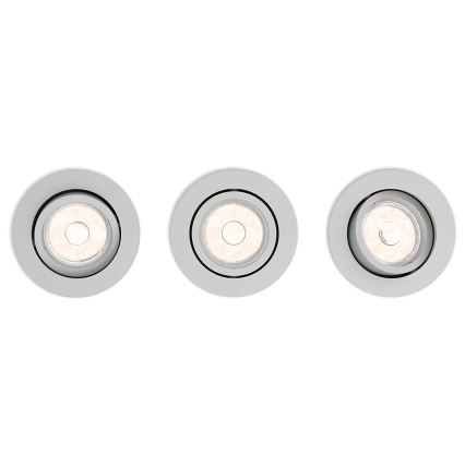 Philips  - SADA 3x LED Podhledové svítidlo 1xGU10/4,6W/230V