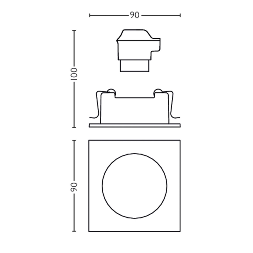 Philips 50191/87/PN - Podhledové svítidlo MYLIVING ENNEPER 1xGU10/5,5W/230V