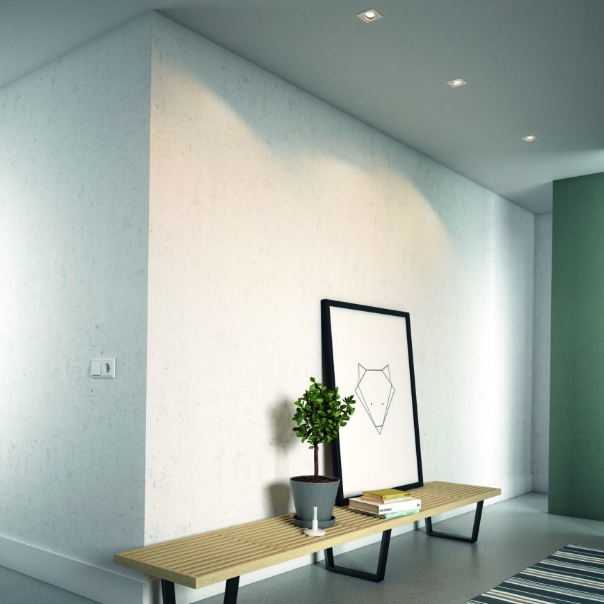 Philips - SADA 3x LED RGBW Stmívatelné podhledové svítidlo 1xGU10/4,8W/230V bílá + dálkové ovládání