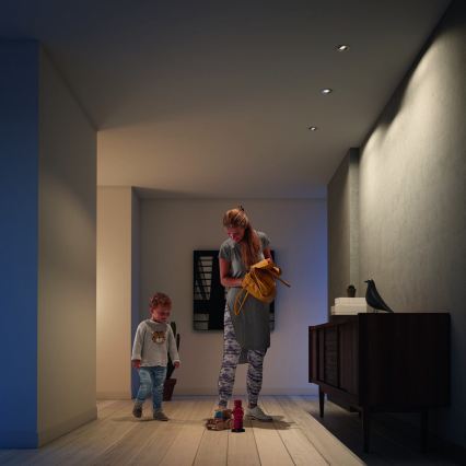 Philips - SADA 3x LED RGBW Stmívatelné podhledové svítidlo 1xGU10/4,8W/230V lesklý chrom + dálkové ovládání