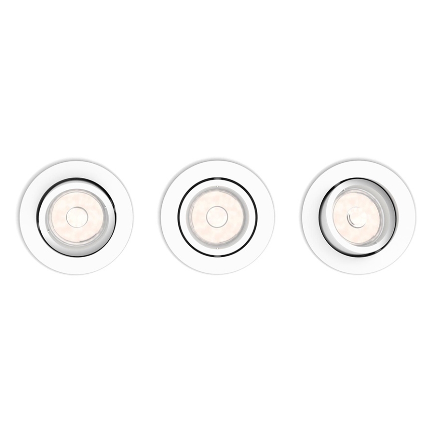 Philips 50393/31/PN - SADA 3x Podhledové svítidlo DONEGAL 3xGU10/5,5W/230V