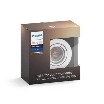Philips 50411/31/P7 - LED Stmívatelné podhledové svítidlo HUE MILLISKIN 1xGU10/5,5W