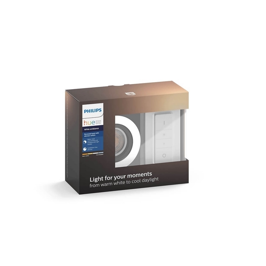 Philips - LED Stmívatelné svítidlo Hue MILLISKIN 1xGU10/5,5W/230V + dálkové ovládání 