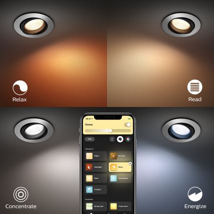 Philips 50451/48/P7 - LED RGB Podhledové svítidlo HUE CENTURA 1xGU10/5,7W/230V