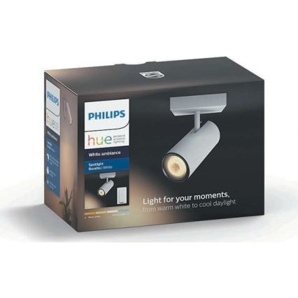 Philips - LED Stmívatelné bodové svítidlo Hue BURATTO 1xGU10/5,5W + dálkové ovládání