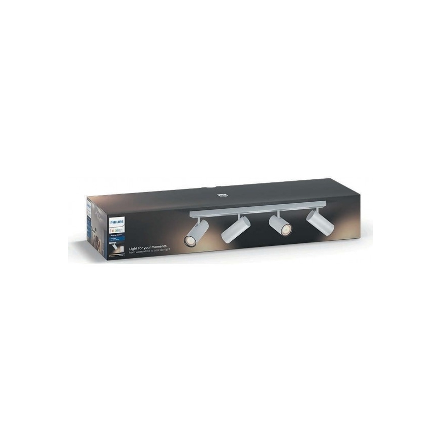 Philips 50464/31/P7 - LED Stmívatelné bodové svítidlo HUE BURATTO 4xGU10/5,5W