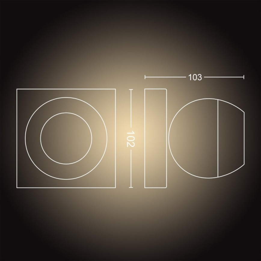 Philips - LED Stmívatelné bodové svítidlo Hue BUCKRAM 1xGU10/5W/230V