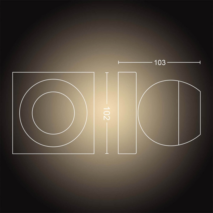 Philips - LED Stmívatelné bodové svítidlo Hue BUCKRAM 1xGU10/5W/230V