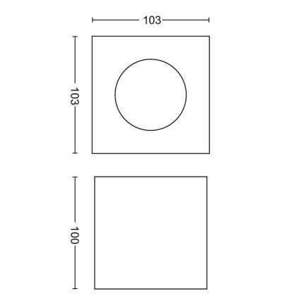 Philips - LED Stmívatelné bodové svítidlo 1xLED/4,5W/230V