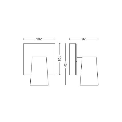 Philips - Bodové svítidlo 1xGU10/5,5W/230V