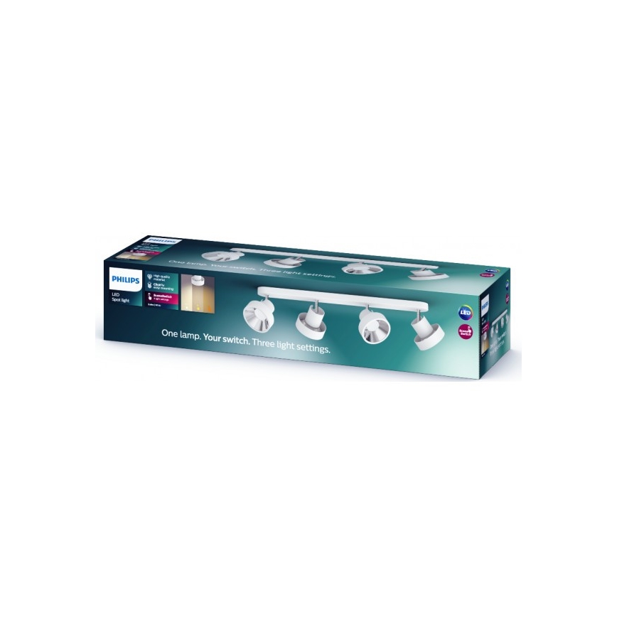 Philips 50604/31/P0 - LED Bodové svítidlo BUKKO 4xLED/4,3W/230V
