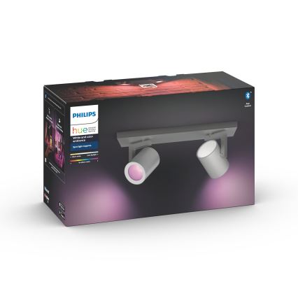 Philips - LED RGBW Stmívatelné bodové svítidlo Hue ARGENA 2xGU10/5,7W/230V