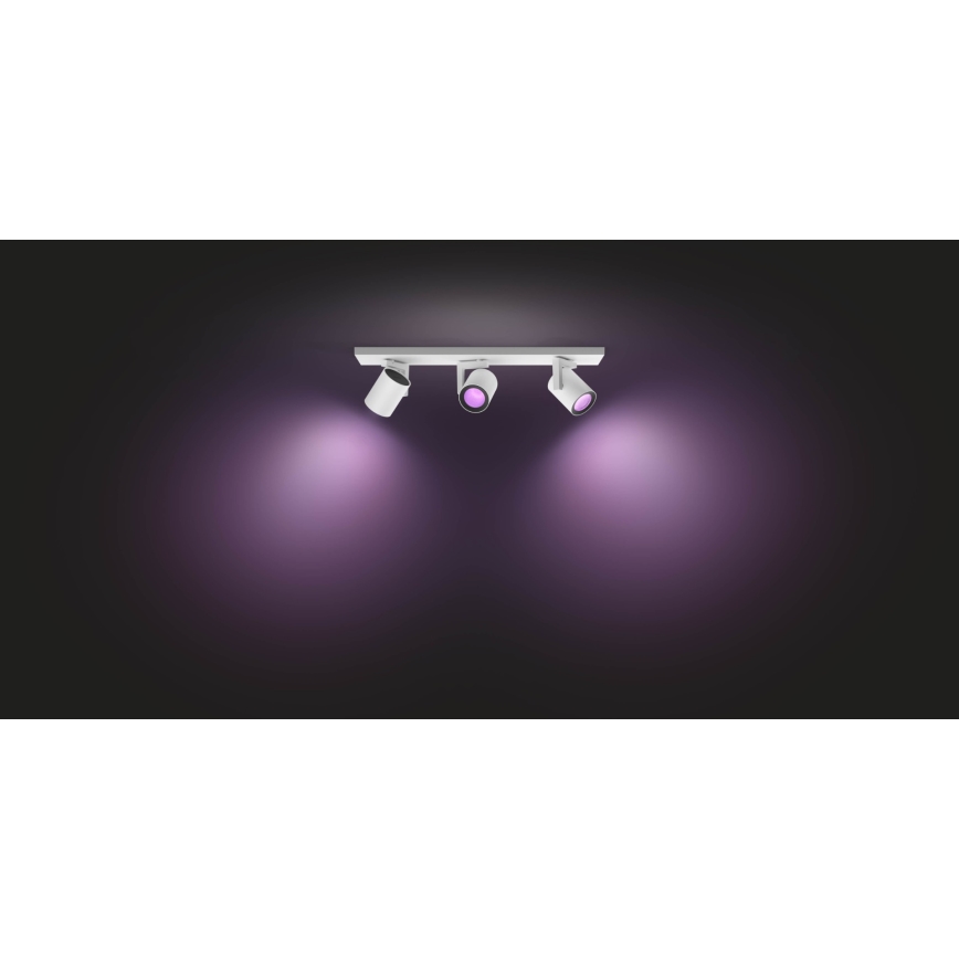 Philips 50623/31/P7 - LED RGB Bodové svítidlo HUE ARGENA 3xGU10/5,7W/230V
