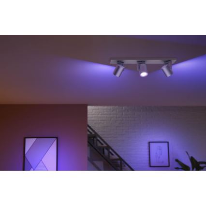 Philips 50623/48/P7 - LED RGB Bodové svítidlo HUE ARGENA 3xGU10/5,7W/230V
