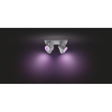 Philips 50624/48/P7 - LED RGB Bodové svítidlo HUE ARGENA 4xGU10/5,7W/230V