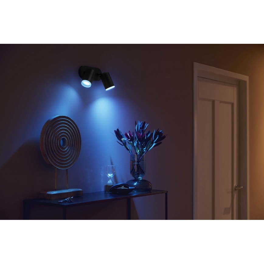 Philips - LED RGBW Stmívatelné bodové svítidlo Hue FUGATO 2xGU10/5,7W/230V